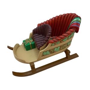 1988  VTG Hallmark Keepsake Ornament Collector Club Sleigh Christmas NO BOX‎
